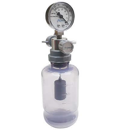Aspirador para Vácuo Vacuômetro 500ml frasco de plástico