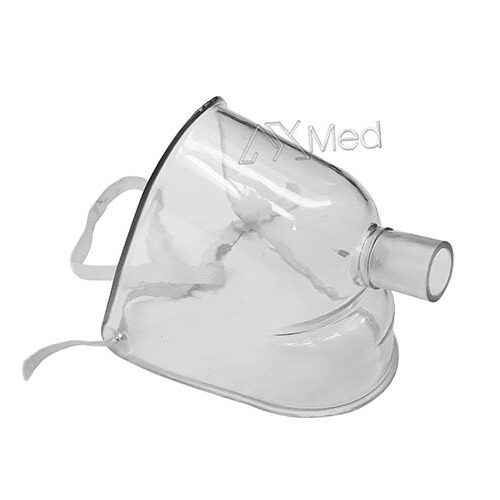 Máscara facial adulta em PVC para nebulização continua