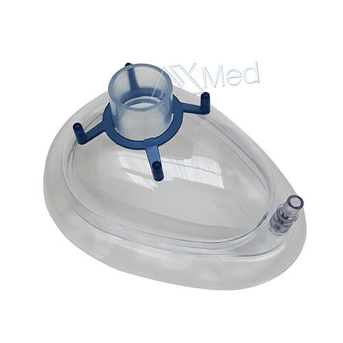 Máscara facial de (VNI) em (PVC) com coxim inflável nº.3 adolescente